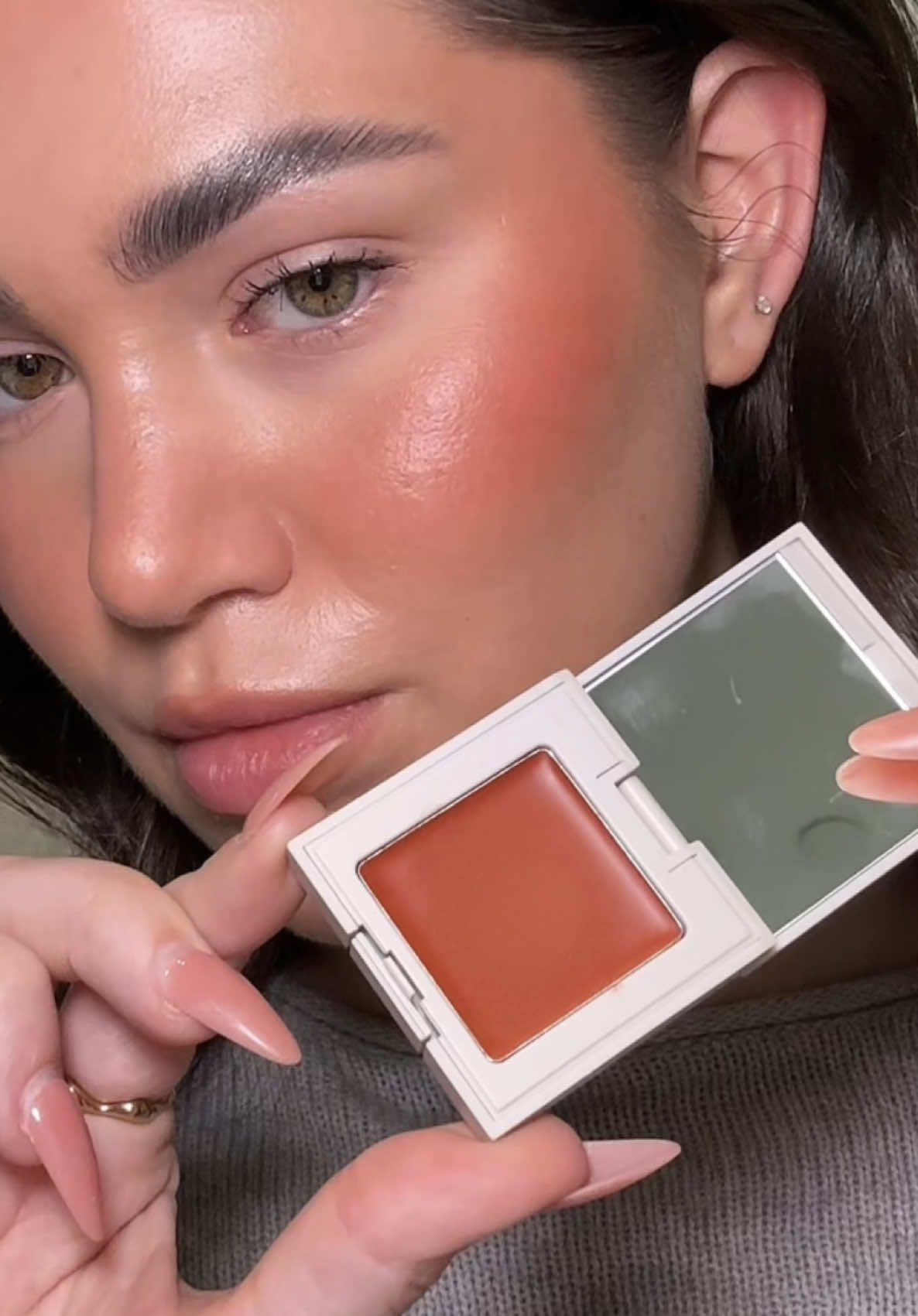 testing the new @REFY blush shades 🧡🍇 #blush #creamblush #refybeauty #makeuptok #fyp 