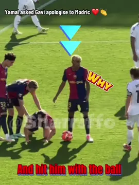Yamal wanted to Revenge for Gavi but after seeing its Modric he asked Gavi to apologize 🥹👏#lamineyamal #modric #gavi #barcelona #realmadridfc #foryou #foryoupage #reaction #respect 