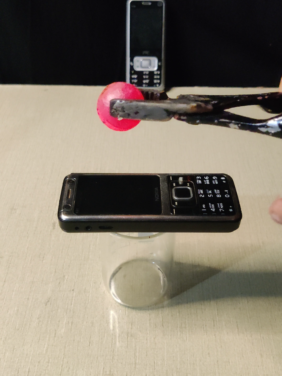 The Nokia 3310 vs Hot ball 🔥#experiment #hotball #Science #nokia3310 