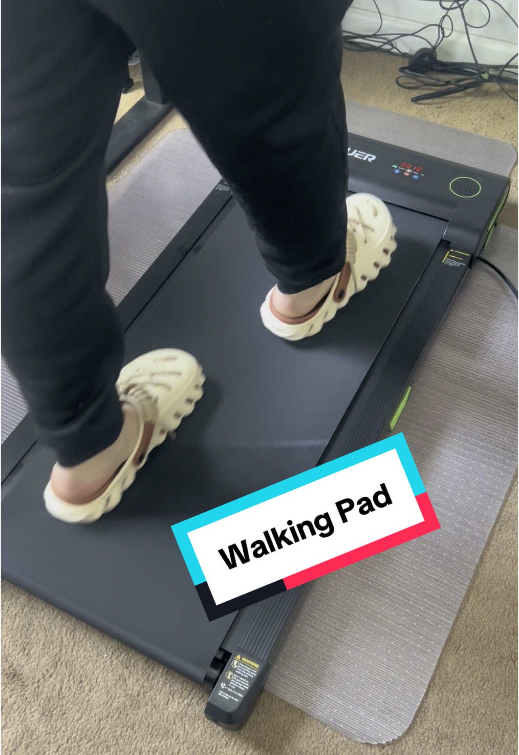 Slim, quiet, and ready to move this walking pad fits under your desk or couch and even has a 5% incline for extra burn! Perfect for home or office. #walkingpad #homefitness #underdeskworkout #inclinetreadmill #tiktokshopfinds #fitathome #cardiogoals #outdoorfun #tiktokshopmemorialday 