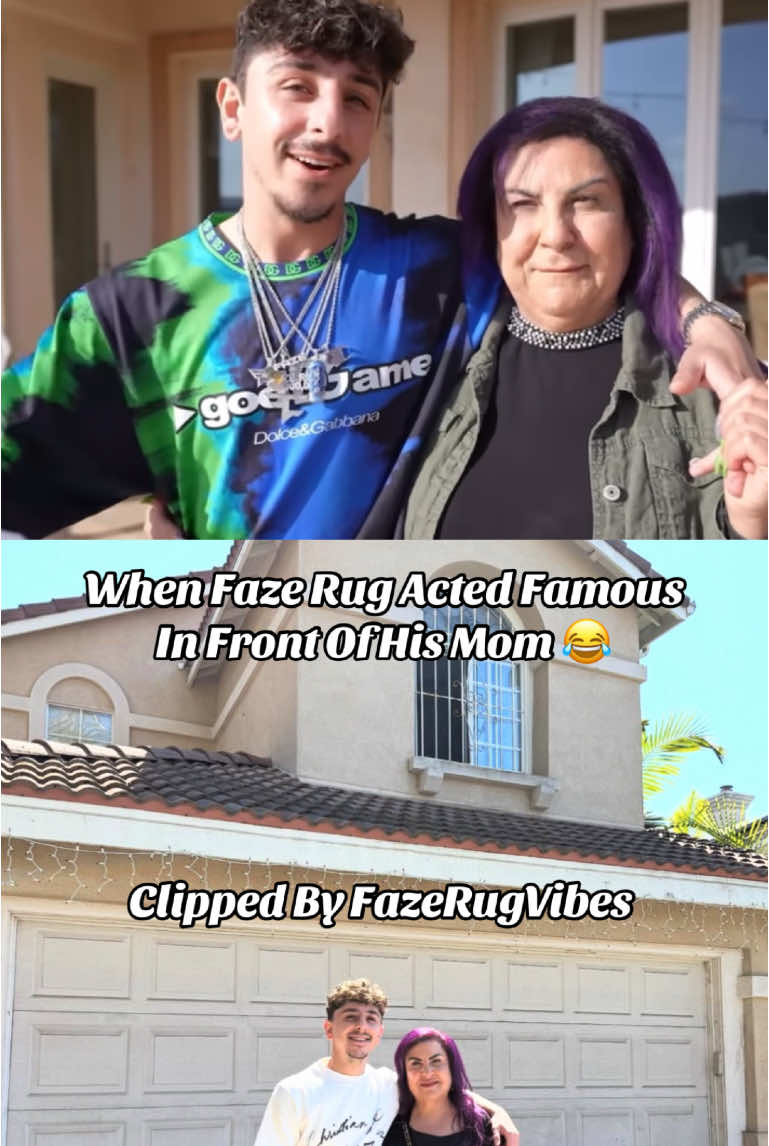 When @FaZe Rug acted famous in front of @Mama Rug 😂😂 || #viral #trending #foryoupage #xyzbca #fyp #fazerug #brawadis #mamarug #youtube #youtuber #youtubeclips #youtubetiktok 