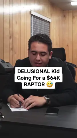 This teen thinks $1,500 is enough to buy a $64K Ford Raptor #fordraptor #youngbuyer #creditbuilding #ford