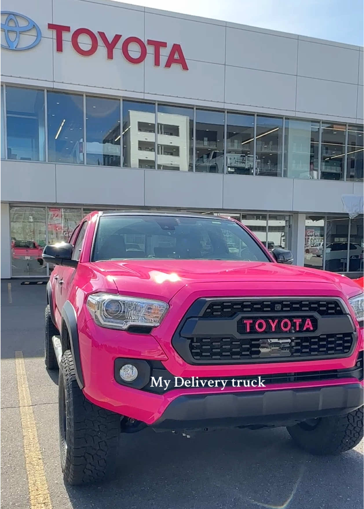 First pink pickup in town#calgary #yyc #toyota #tacoma 💓💓💓