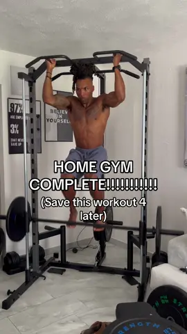 Homw gym now complete with this. Tiktok shop has it all  #gym #homegym #workoutroutine #workoutequipment #smithmachine #TikTokShop #workout #homeworkout #deals 
