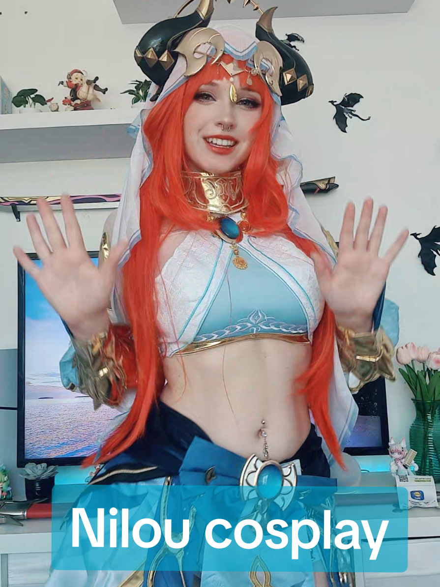 I am so excited but so stressed haha 😭💪#cosplay #genshinimpact33 #genshinimpactcosplay #nilou #niloucosplay #GenshinImpact #dokomi2025 