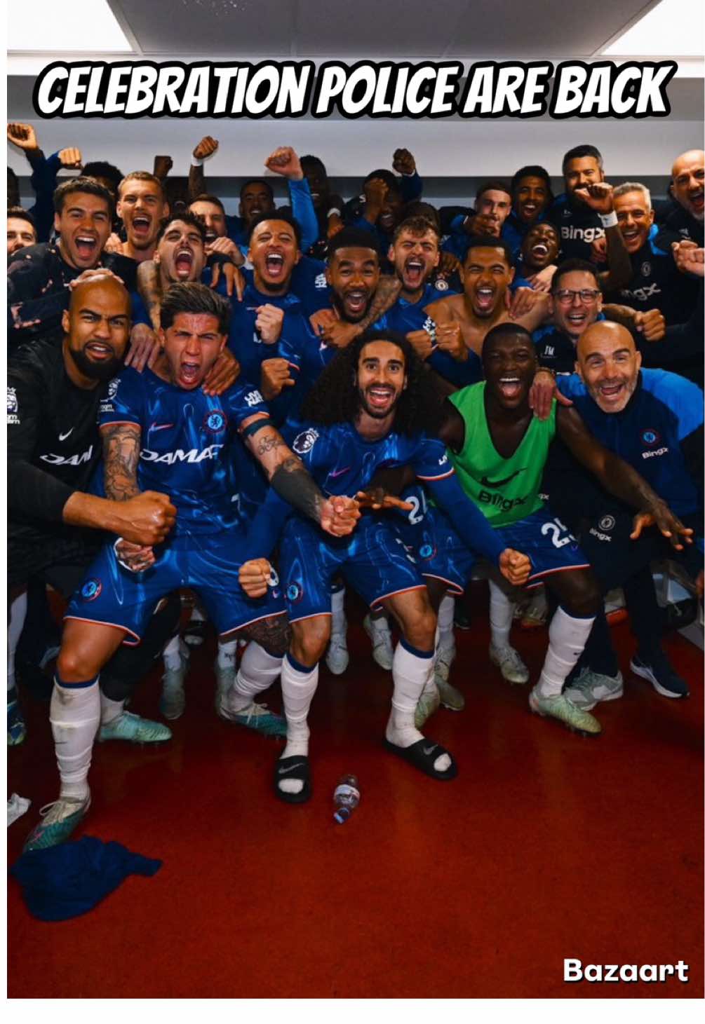 Chelsea CAN’T celebrate getting into the Champions League🫣🤣#chelsea #cfc #championsleague #sdpeasyyt 