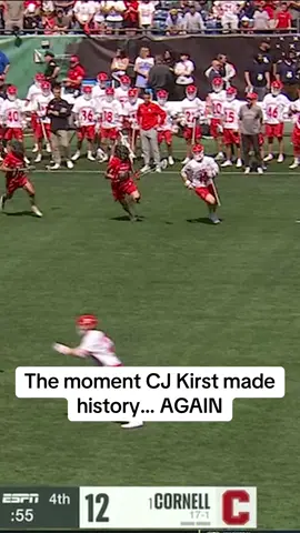 Not 1, but 2 scoring records this season for CJ Kirst! #cornell #cornelllacrosse #collegelacrosse #lax #lacrosse #cjkirst
