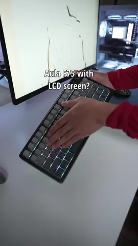 New Aula F75 Max Wireless creamy keyboard with lcd screen, creamy knob, leobog pre-lubed reaper switches#aula #aulaf75 #aulakeyboard #gamingkeyboard #GamingSetup #desksetup #fyp #foryou #fypage #foryoupage 