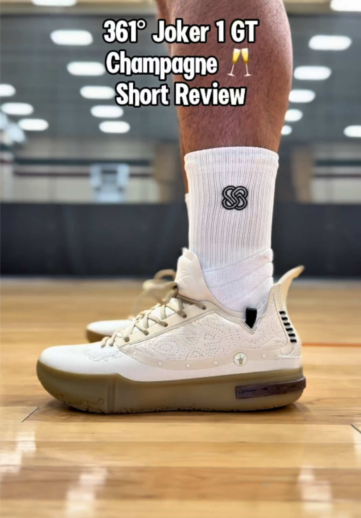 361° Joker 1 GT “Champagne” Same elite cushion and grip — now dressed to flex. Would you hoop in these or keep them clean? . @361sport  . #Joker1GT #ChampagneDrop #361Basketball #SneakrTweakr #PEColorway #CourtReady