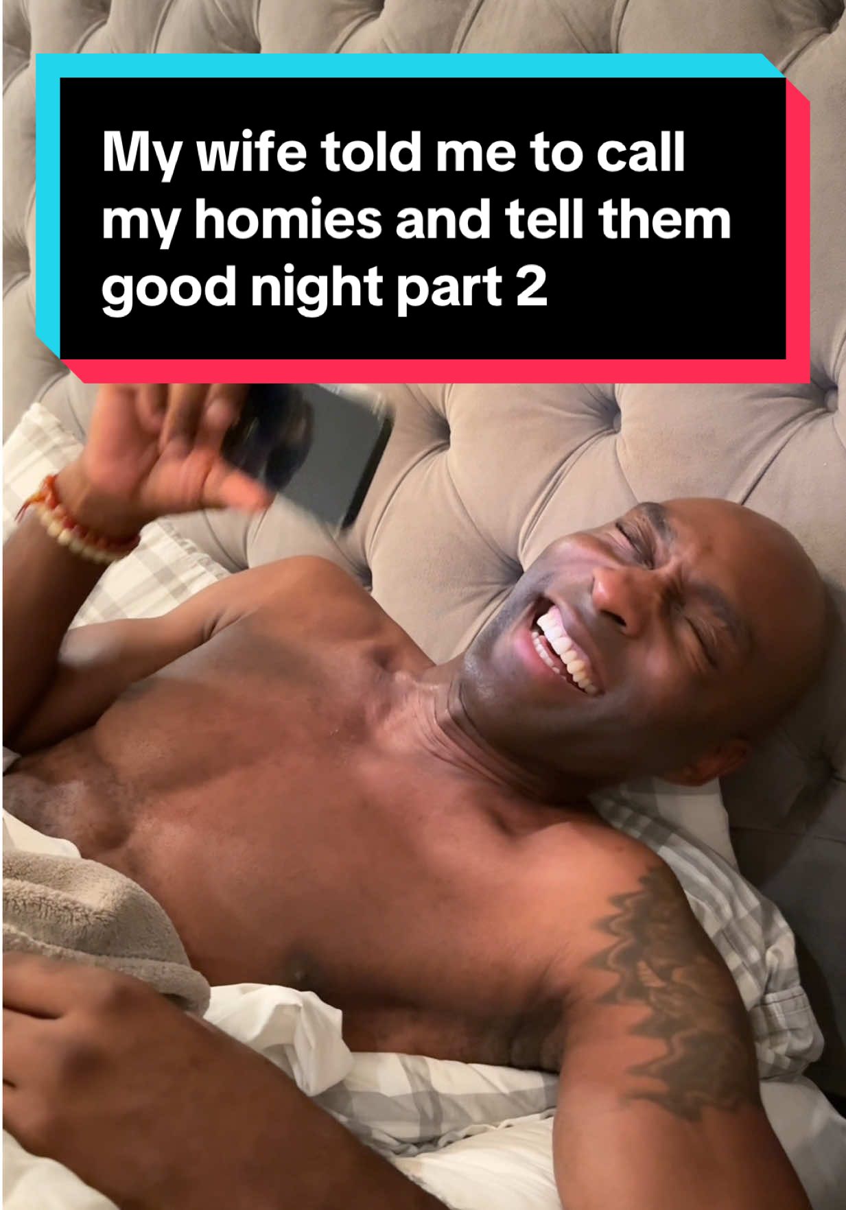Homie is forever creeped out 🤣🤣😂😂#fyp #fyppppppppppppppppppppppp #fypシ゚viral #husbandwife #husbandwifecomedy #goodnight #bedtime #homies #prankvideo #prank #sweetdreams #funnyvideos #bros 