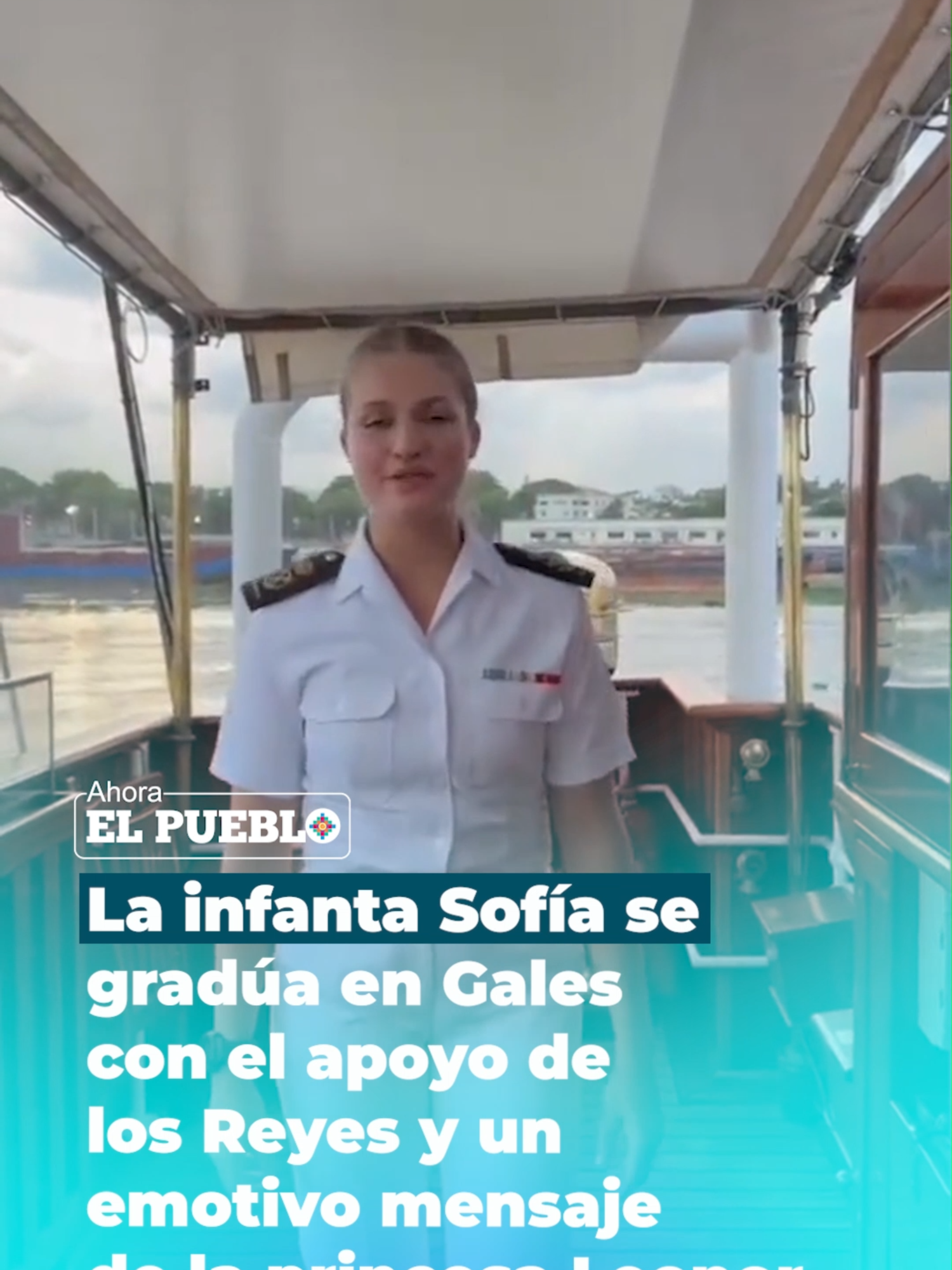 👨🏻‍🎓 La infanta Sofía celebró su graduación del bachillerato internacional en el UWC Atlantic College de Gales, acompañada por los reyes Felipe y Letizia. Aunque su hermana, la princesa Leonor, no pudo estar presente por su formación naval, le envió un cariñoso mensaje en video desde el buque escuela Juan Sebastián Elcano, en el cual le expresó su orgullo y felicitaciones por este importante logro. #AhoraElPueblo #ReyFelipe #reynaleticia #infantasofia #princesaleonor #Gales #fypシ゚ #paratii