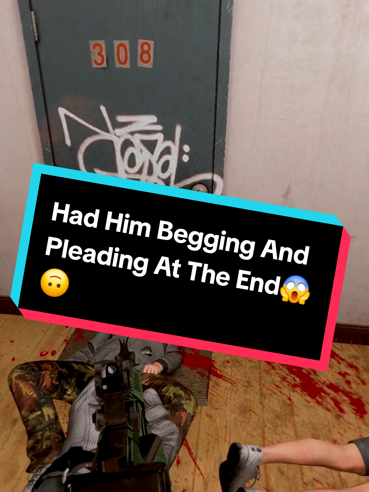 He Begged At The End😮🙃#bloodtrail #bloodtrailvr #bloodtrailgame #game #gametok #vr #vrtok #quest2 #quest2 #steamvr #realistic #realism #leeb #leebofficial 