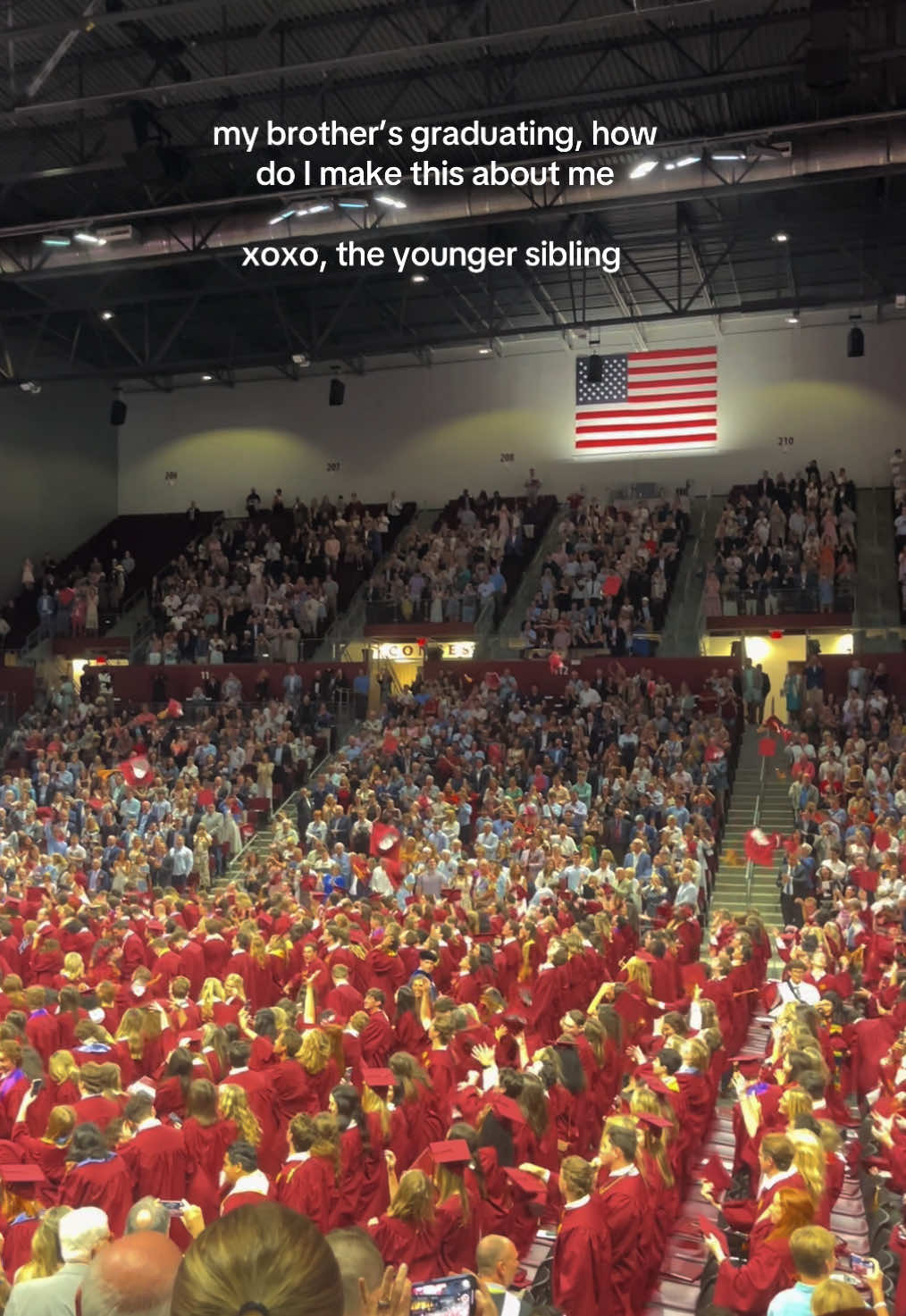 hey I’m graduating next year too #youngersiblings #graduation2025 #classof2025 #elonuniversity #collegestudents #university #northcarolina #collegegrad #littlesister #youngersister #olderbrother #classof2026 #senioryear #middlechild #onlychild #gradcap #capandgown 