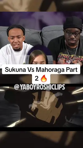 Sukuna Vs Mahoraga is peak 😭 #yaboyroshi #jjk #jujutsukaisenseason2 #jujutsukaisenanime #animereaction #mahoraga #megumifushiguro #sukunaryomen #sukunaedit 