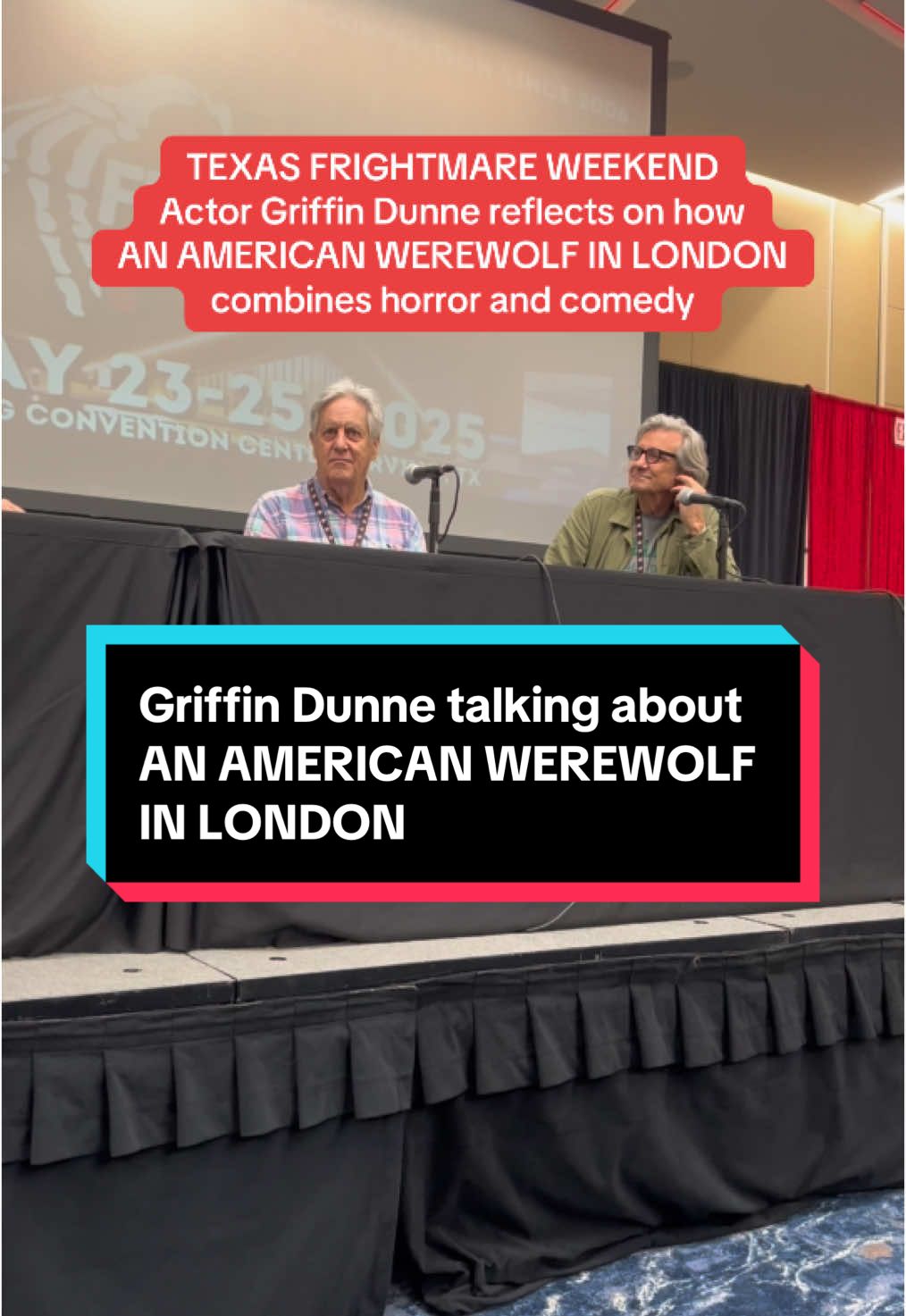 Actor Griffin Dunne reflects on the groundbreaking way that An American Werewolf In London combines horror and comedy @Texas Frightmare Weekend #anamericanwerewolfinlondon #griffindunne #horror #comedy #fyp 