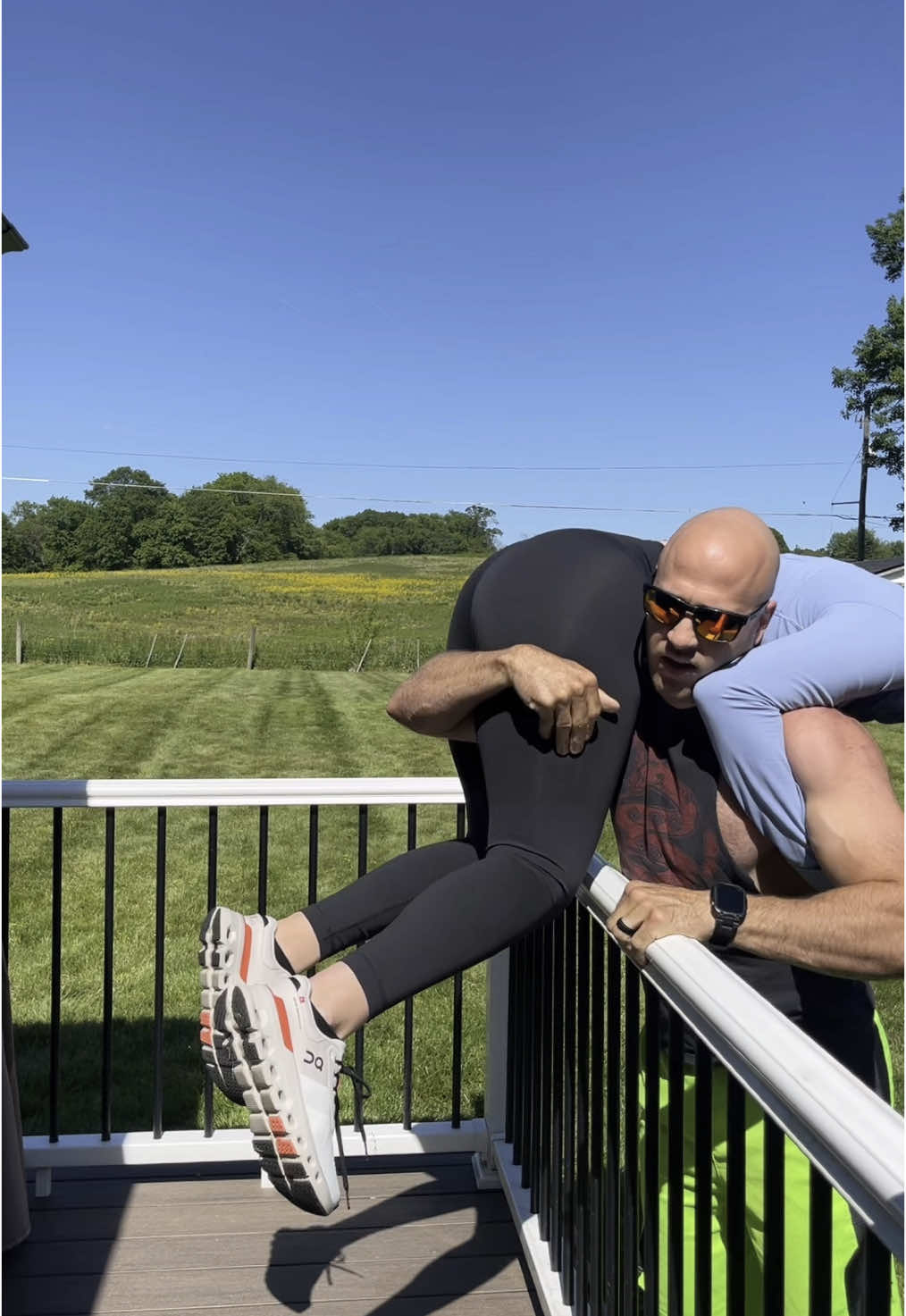 I thought I could outrun the law… I was mistaken. 🤣🤪 We need a rematch! #sendhelp #footpursuitchallenge  #troopervswife #marriedlife #coptok #tiktokcouple  #funny #runwiferun  #marriedlifehumor  #policehumor #wifechallenge   #couplecomedy #lawandorder  #healwayscatchesme @dyerb14 it went as expected 😂