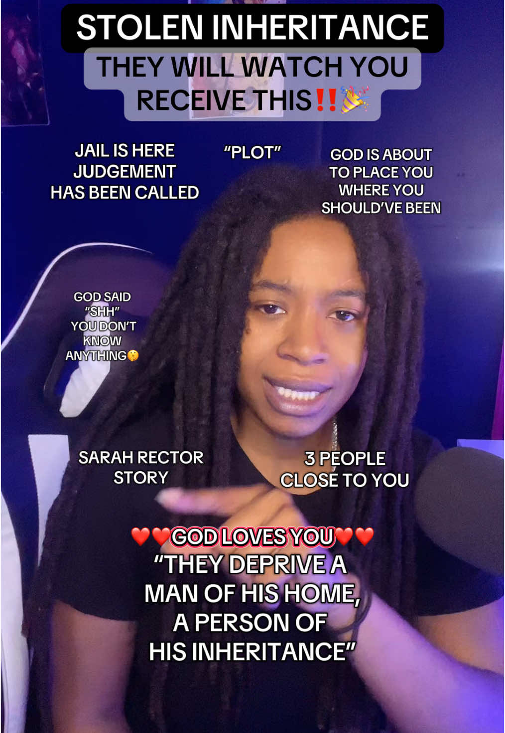 FRIEND, GOD SAID SHHH 🤫 #fyp #fypage #clairaudient #empath #channeledmessage #godsays #godlovesyou #favoredbygod #godspeaks #biblestudy #godsword #godsplan #bibleverse #inheritance #stoleninheritance #stolenland #stolenmoney #inherited #sarahrector #jail #ancestors #ancestorsaintplaying💯 #judgement #theif #donttrustthem 