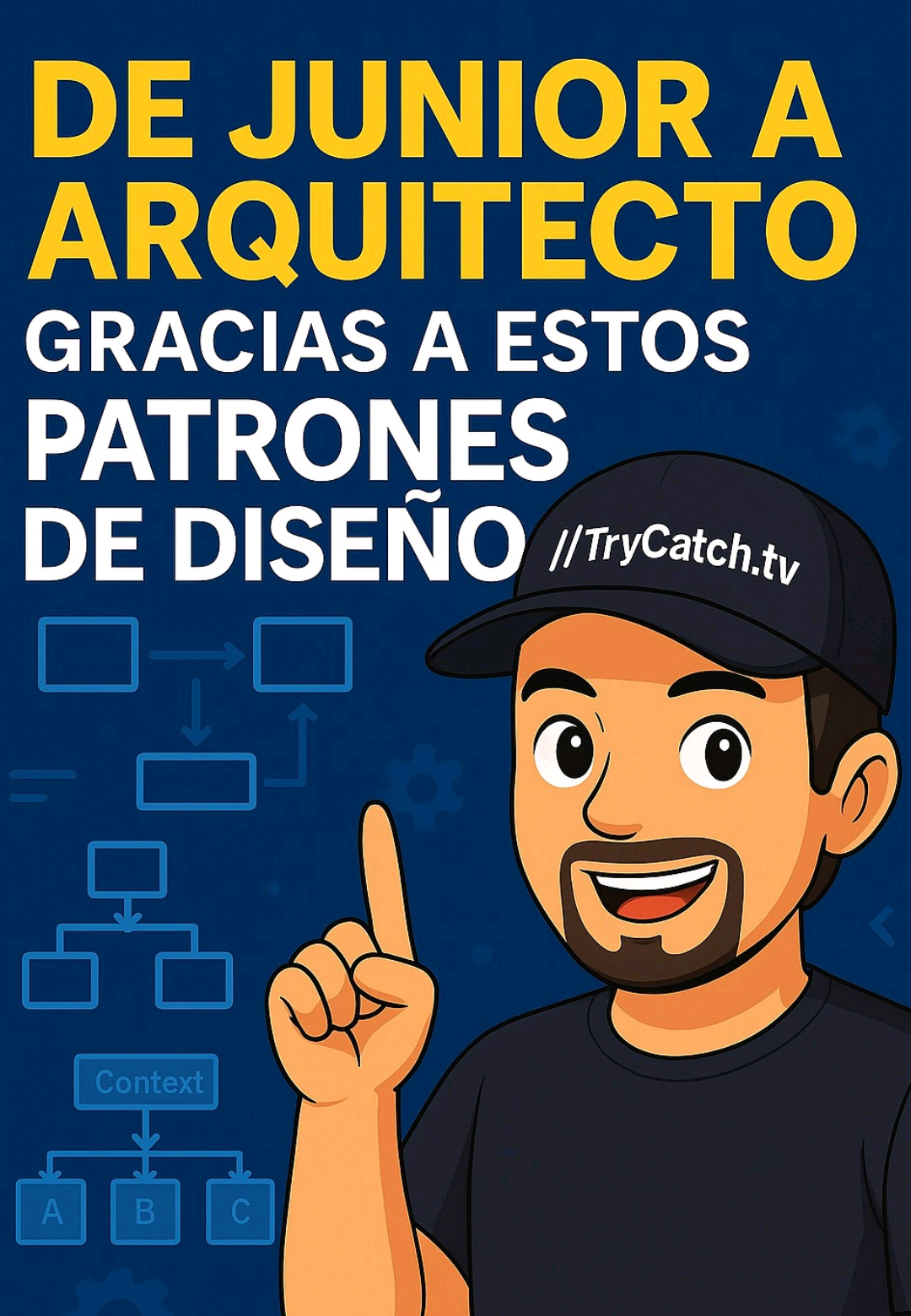 De Junior a arquitecto gracias a estos patrones de diseño medium.trycatch.tv #trycatch #devtokers #programacion #software #aprenderaprogramar #arquitecto #junior #patronesdediseño 