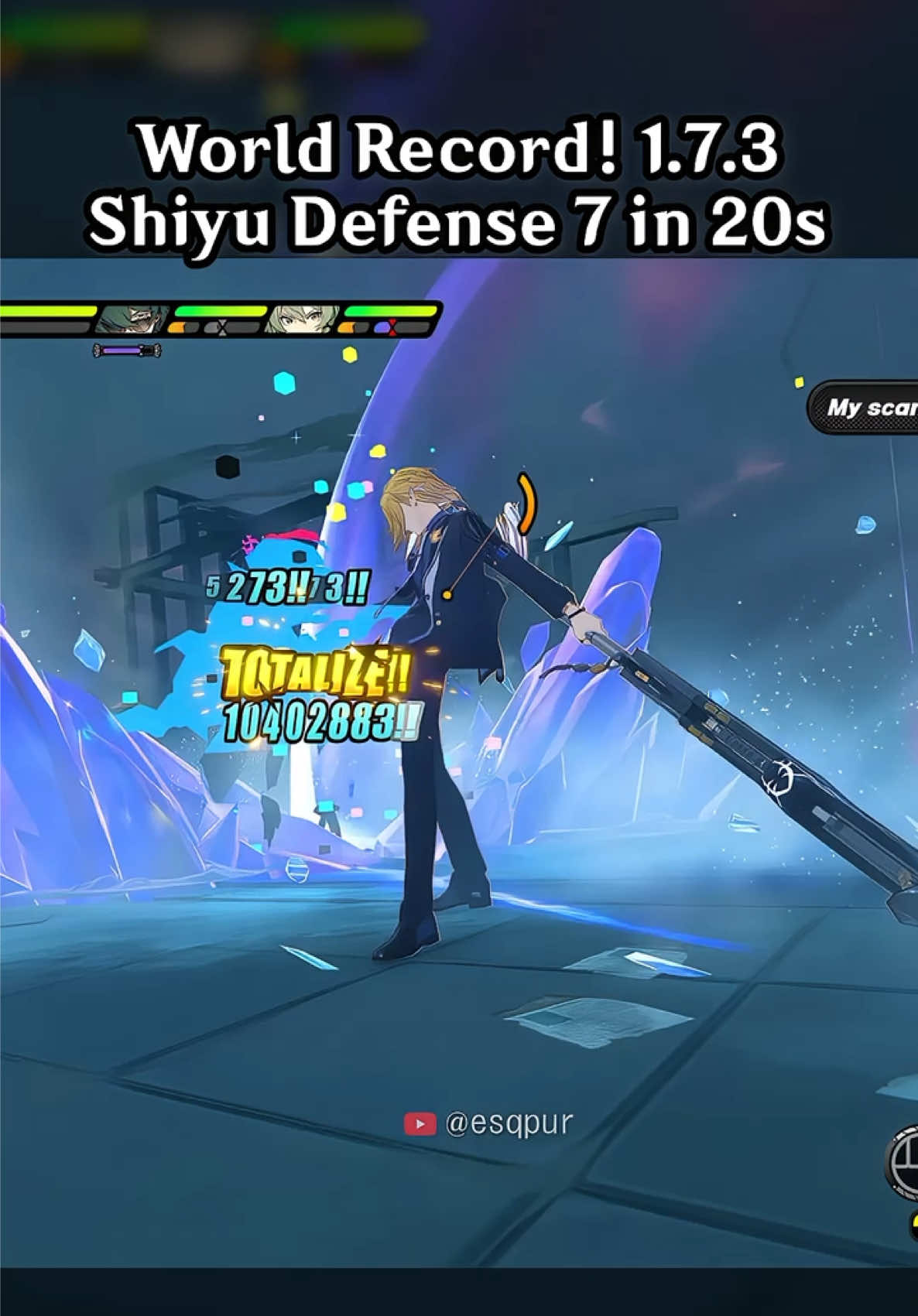 WORLD RECORD! 1.7.3 SHIYU DEFENSE 7 IN 20 SECONDS (7+13) #zzzero #zzzcreators #zzzguide #zzzvideo #Hugo #Miyabi