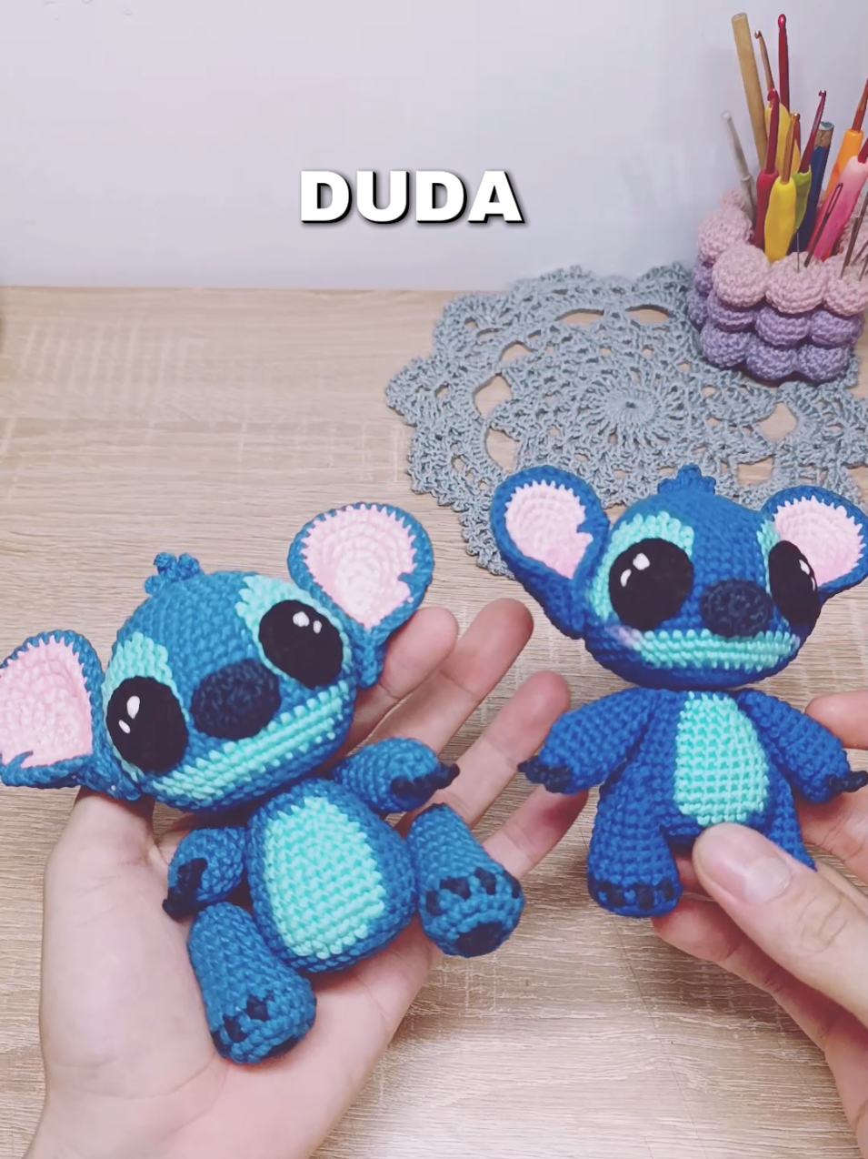 Stitch  tutorial crochet amigurumi  encuéntralo en mi canal de Youtube amigo crochetero #disney #liloystitch #liloandstitch #fyp 