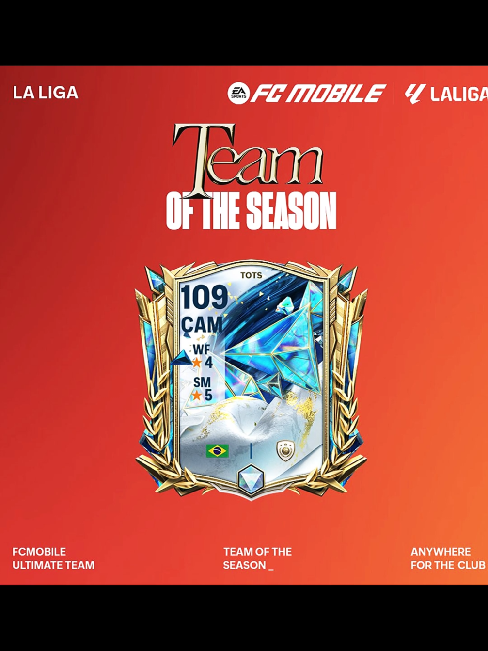 NEW CARDS TEAM OF THE SEASON CAM 🇧🇷 OVR 109 #fcmobile #eafc25 #fc25 #fifa 