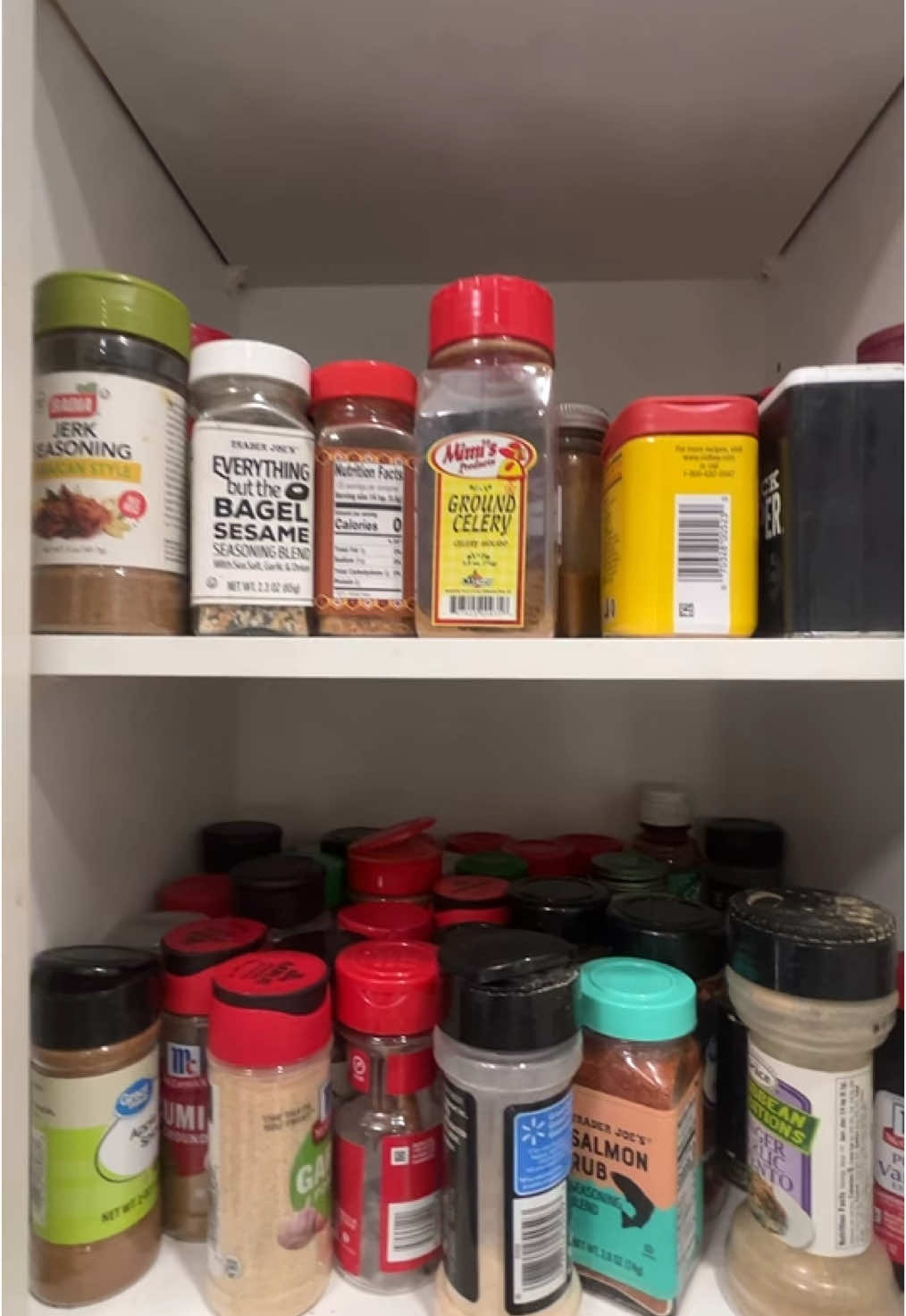 Exposing my disorganized spice cabinet! 🤦🏾‍♀️ #spices #spicecabinet #spicerack #disorganization #fyp #creatorsearchinsights 