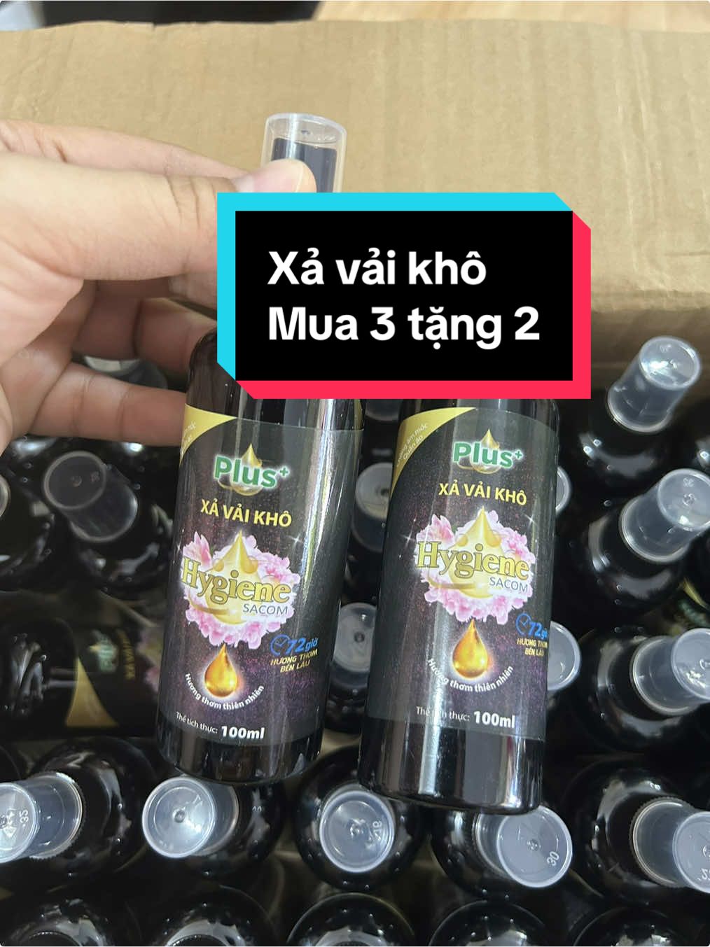 Xả vải khô, mua 3 tặng 2. Chỉ cần xịt lên, không cần xả lại với mước mà vẫn thơm #xitthomquanao #xavaikhohygien #xuhuongtiktok 