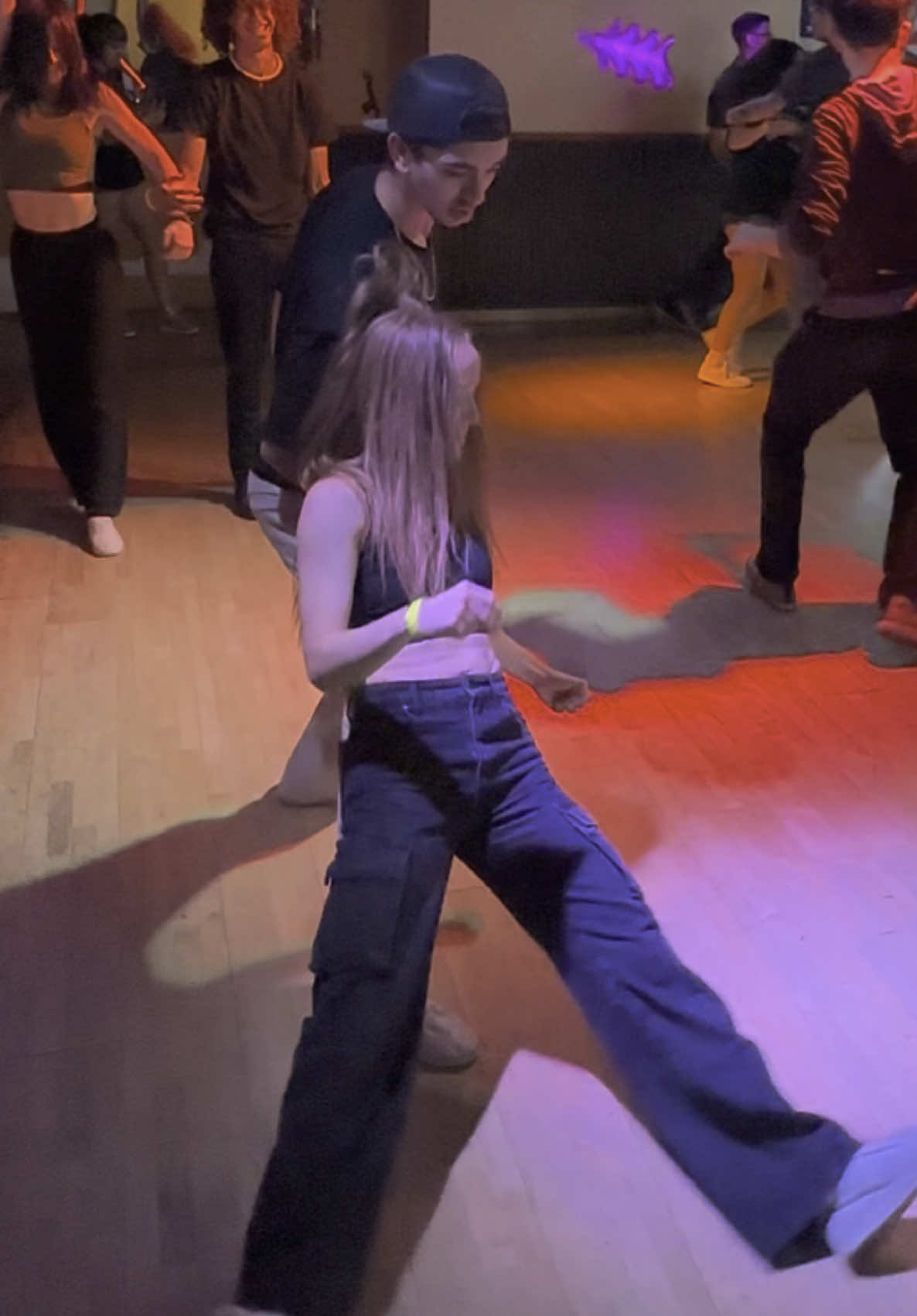 West Coast Swing Social Improv Social Dancing with @Kenzie Keister at @WhiskeyRiverSaloon ! #fyp #dancing #dancers #improv #wcs #westcoastswing #socialdancing #allstar #latenight #socialdance #california 