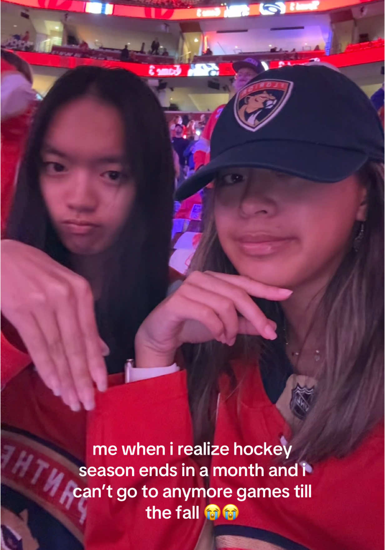 we love hockey season and going to games so what are we going to do when this is done in a month??? @Florida Panthers 