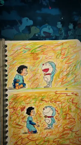Vẽ cả bầu trời tuổi thơ #CapCut #Doraemon #doraemon #xh #vẽ #tranh 