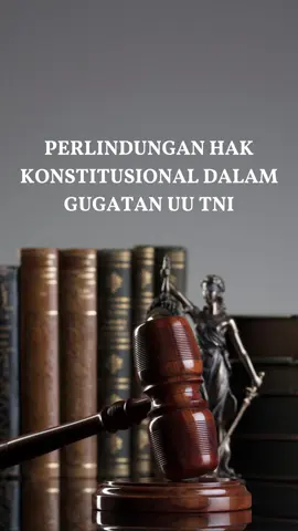 Negara menjamin hak konstitusional setiap warga negara, untuk mengajukan gugatan melalui Mahkamah Konstitusi. #RevisiUUTNI  #UUTNI #KeamananNasional #TNI  #IndonesiaGazz