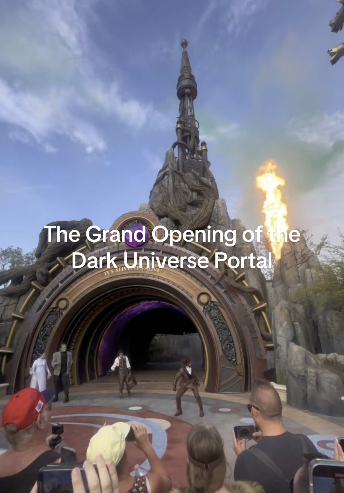 The Grand Opening of the Dark Universe Portal at Epic Universe. Have you been to Epic Universe yet?  #universalorlando #epicuniverse #universalorlandoresort #universalstudios #universalstudiosflorida #invisableman #ygor 
