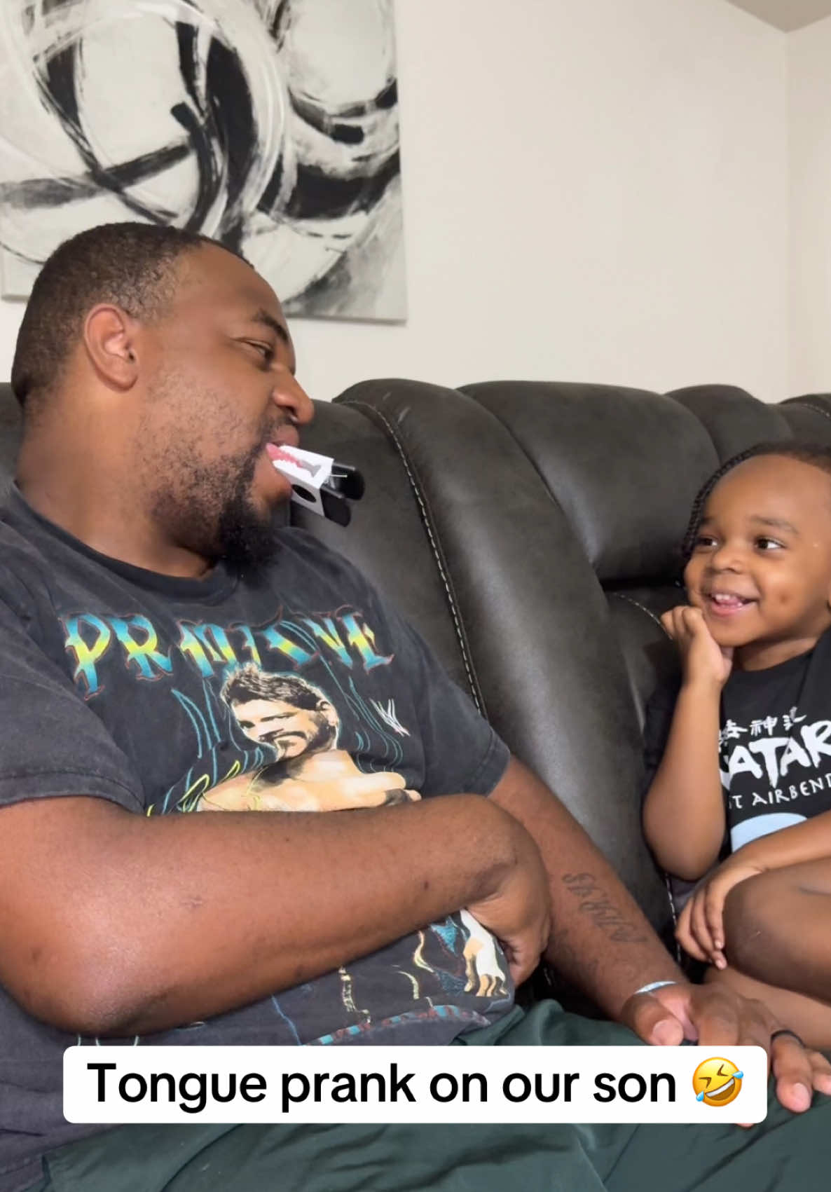 I think we got him lol 😂 @Christopher Taylor @shae 💓 #kidsoftiktok #prank #hilarious #viralfyp #fake #parenthumor #shaexchris #toddlers 