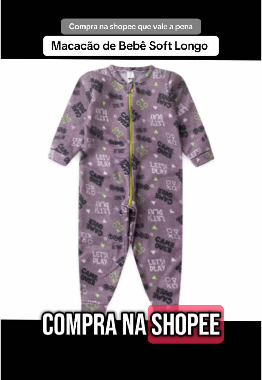 Macacão de Bebê Soft Longo #macacao #soft #infantil #pijama #creatorsearchinsight 