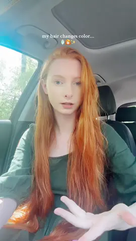 Sunny days = super red hair day! #redhair#redhead#ginger#longhair#hairtok#fyp 