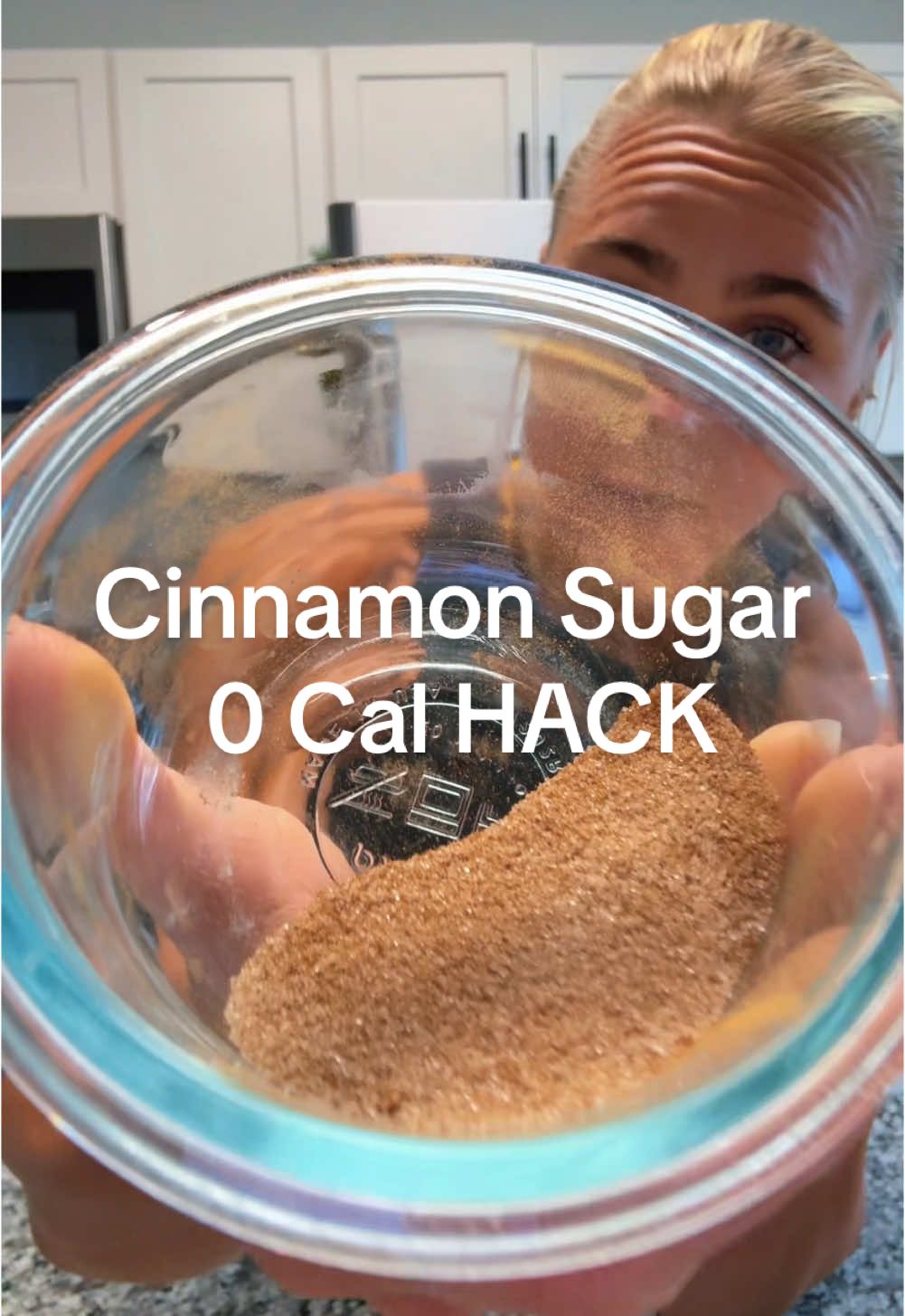 Cinnamon Sugar HACK without all the calories & sugie. 🫡 1 TBS Monk Fruit.  1 tsp Cinnamon. #healthydessert #healthyrecipe #fitnessfood #shredded 