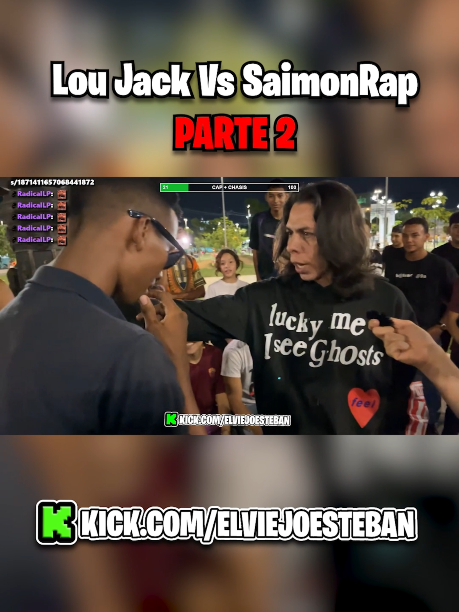 Lou Jack vs Saimon Rap Parte 2 💚 - Kick: elviejoesteban