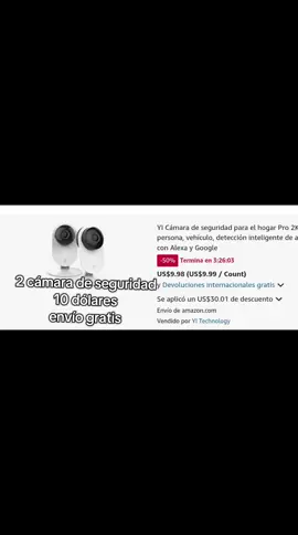 2 cámara de seguridad por 10 dólares  envío gratis  oferta ⚡️⚡️⚡️  cupón: M65DZRIP