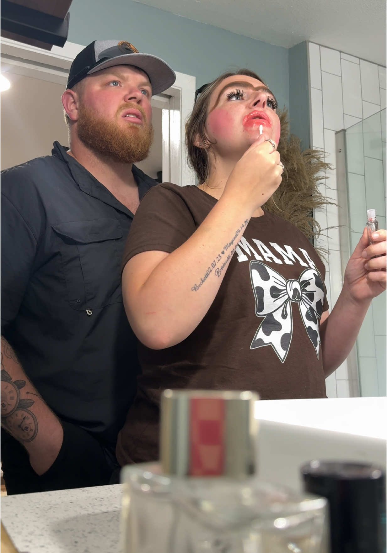“Ain’t no way your being serious”🤣 #couplehumor #comedy #funny #marriedlife #Love #husbandwife #couplecomedy #prank #lol #humor 