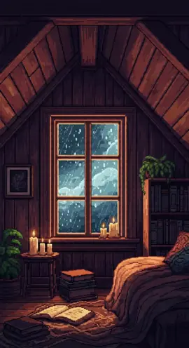 ☔📖雨と本と、静かな部屋。 Rain, books, and a peaceful room. #pixelart #pixelanimation #lofiart #cozyroom #rainyday   #pixelvideo #aestheticart #calmvisuals #digitalartwork #retrostyle   #fyp #shortvideo #aestheticvideo #tiktokart #rainyambience   #arttok #animatedart #cozyaesthetic #lofiaesthetic #retrovibes   #rainloop #visualart #chillvibes #softaesthetic #ambientvideo   #pixelmood #rainpixel #loopanimation #visualedit #artreels  