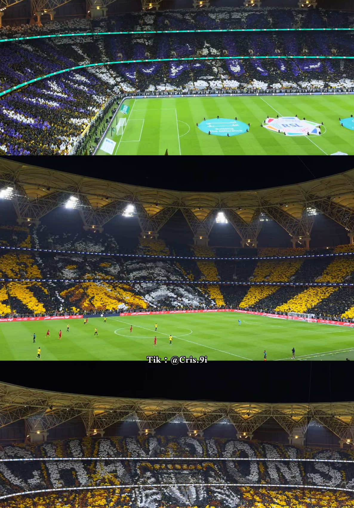 ثلاث تيفوهات تاريخيه في نهاية دوري روشن ، موسم عظيم من جمهور الاتحاد 🤩💛💛. #الاتحاد #كانتي #جمهور_الاتحاد #التتويج #جماهير #بنزيما #مباراة_التتويج #ديابي #رونالدو #محرز #جده #مكه #الجوهره #ملعب_الانماء #تيفو_الاتحاد 