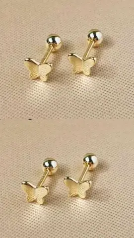 Zee Butterfly Screw Lock Ball earrings for women #earrings #fyp #trending #women #jewelry 