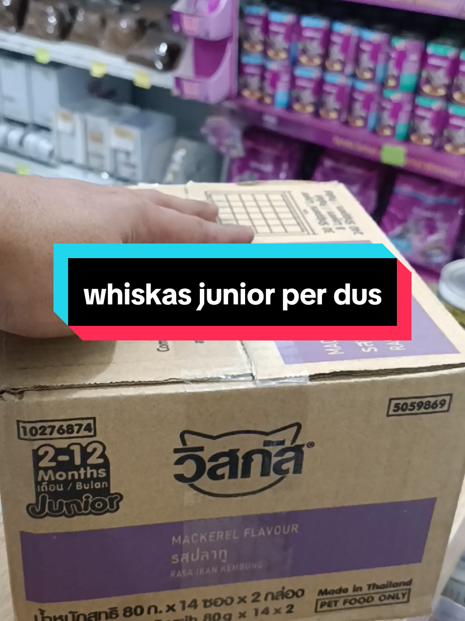 harga diskon spesial whiskas junior pouch per dus #whiskaspouch #whiskasjunior #whiskas1dus 