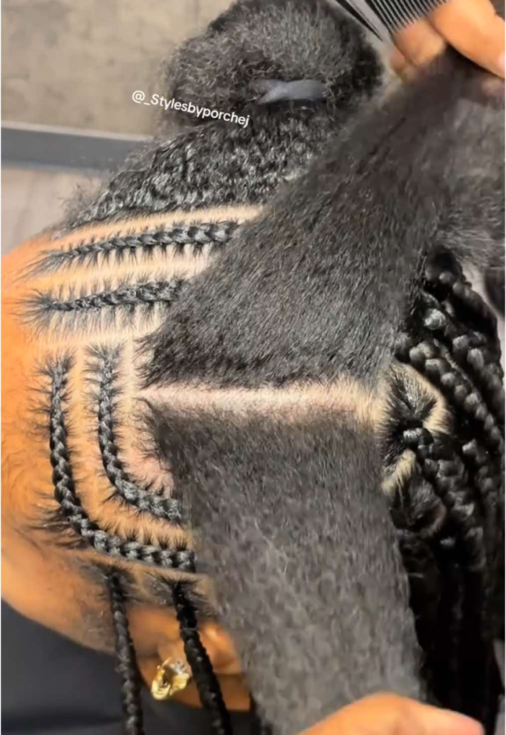 Style: Feedin/Knotless🔥🔥🔥 #fyp #fypシ #fy #braidtutorial 