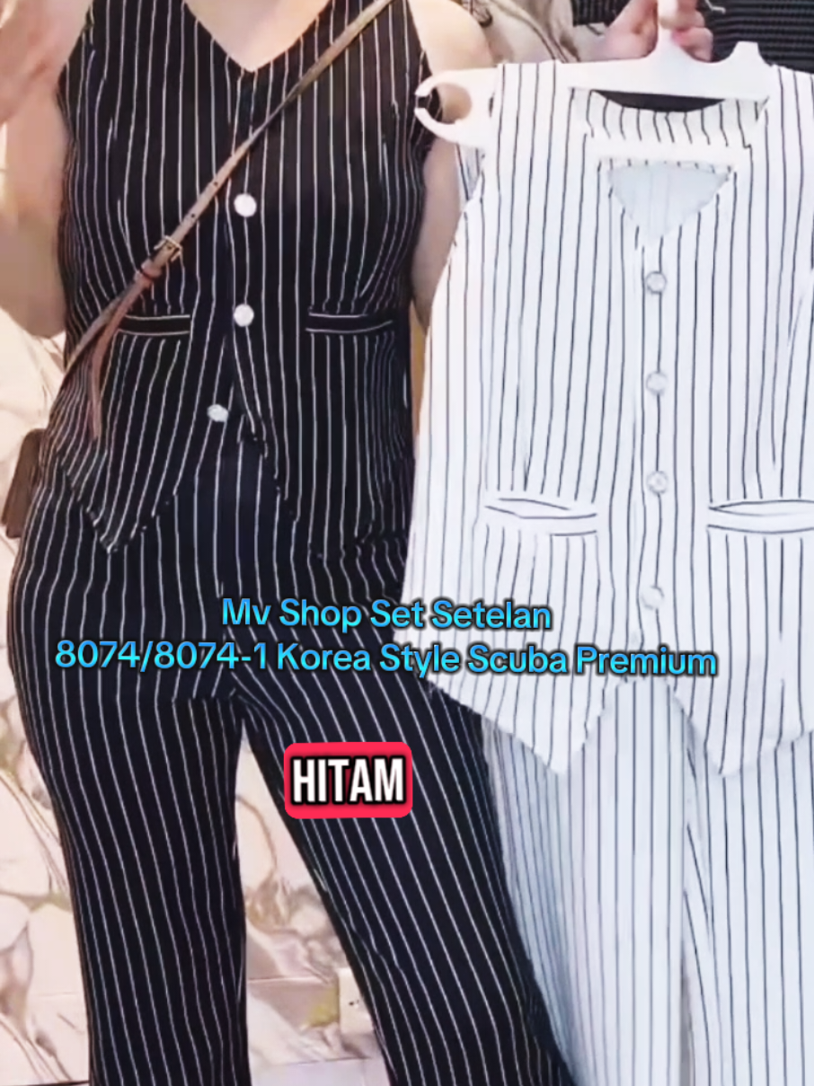 Mv Shop Set Setelan 8074/8074-1 Korea Style Scuba Premium #setelanwanita #trendingoutfits #casualfashion #setelan #setelanwanita 