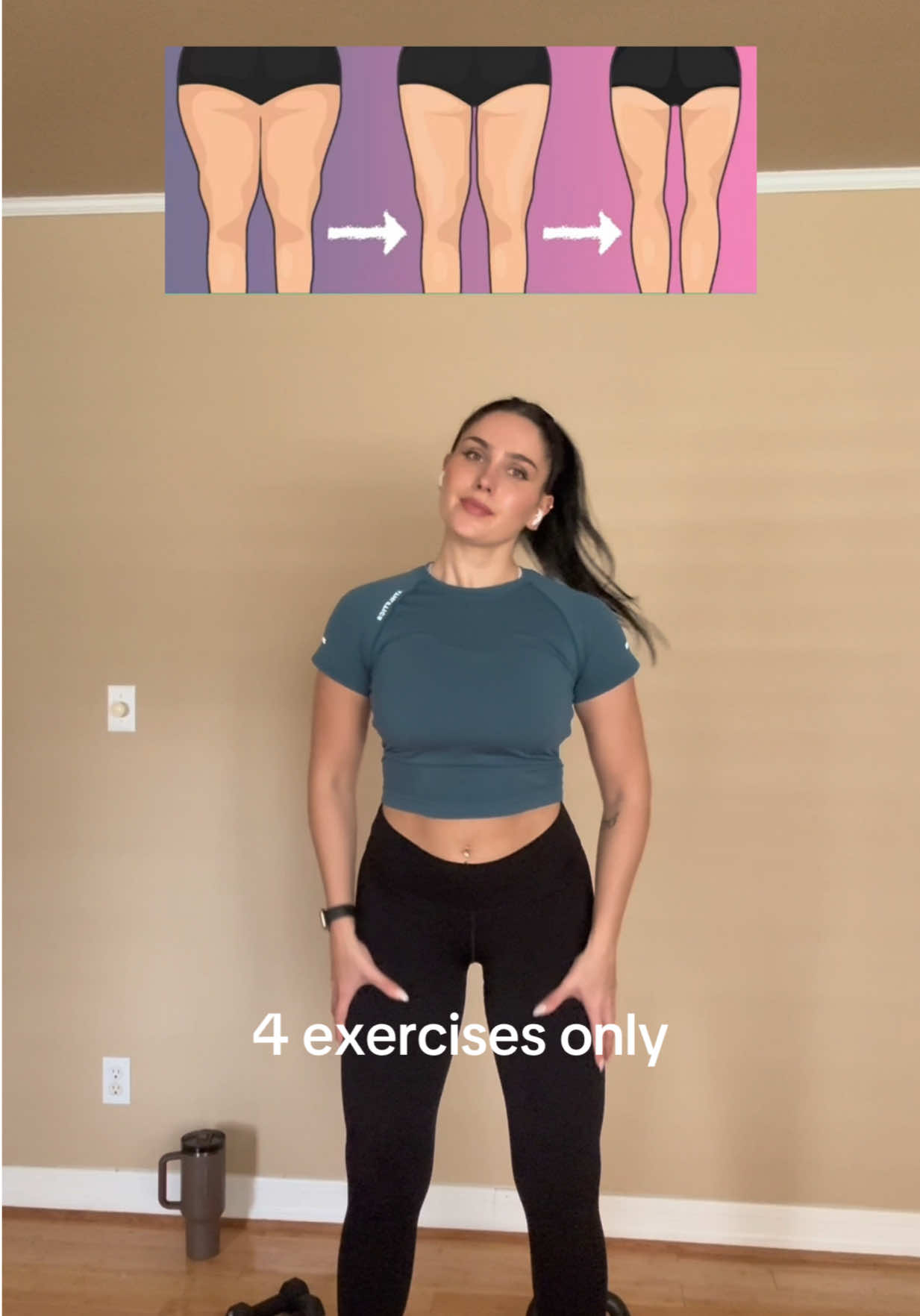 You don’t need complicated exercises to tone your legs🤷🏻‍♀️ 4ex with 1 kettlebell/dumbbell🔥 #lowerbodyworkout #legs #Fitness #gymgirl #fypシ #kettlebell 