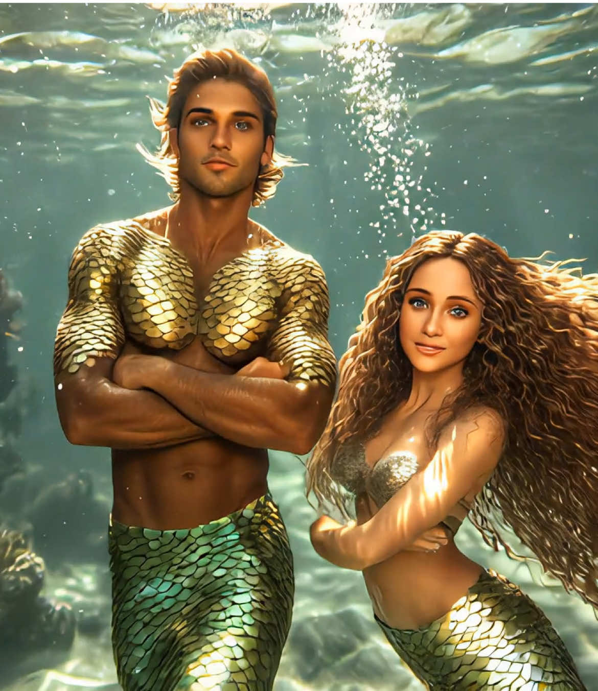 If you need us you know where to find us 🧜‍♀️ 🌊 🧜🏽‍♂️ #mermaid #ai #joekeery 