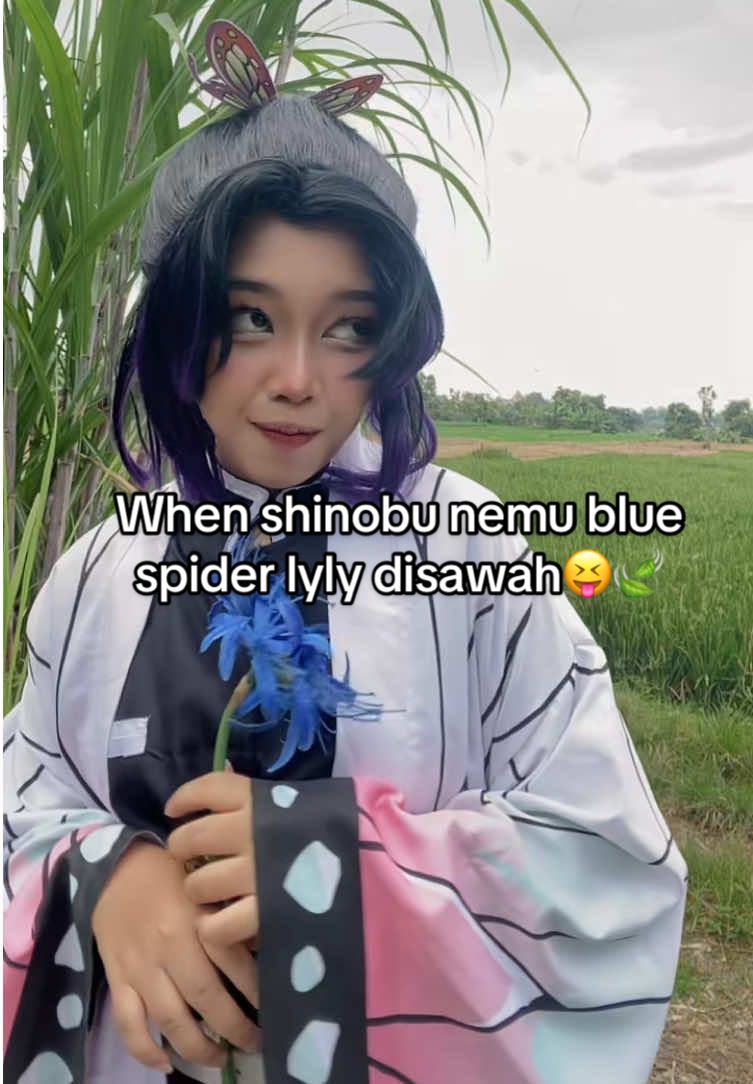 Im so in love Giyuuuuu😝🥰 #fyp #demonslayer #kny #kimetsunoyaiba #cosplay #shinobu #shinobukocho #shinobucosplay #anime #manga #wibu #giyuutomioka #bluespiderlily #spiderlily #muzan  #prettylittlebaby 