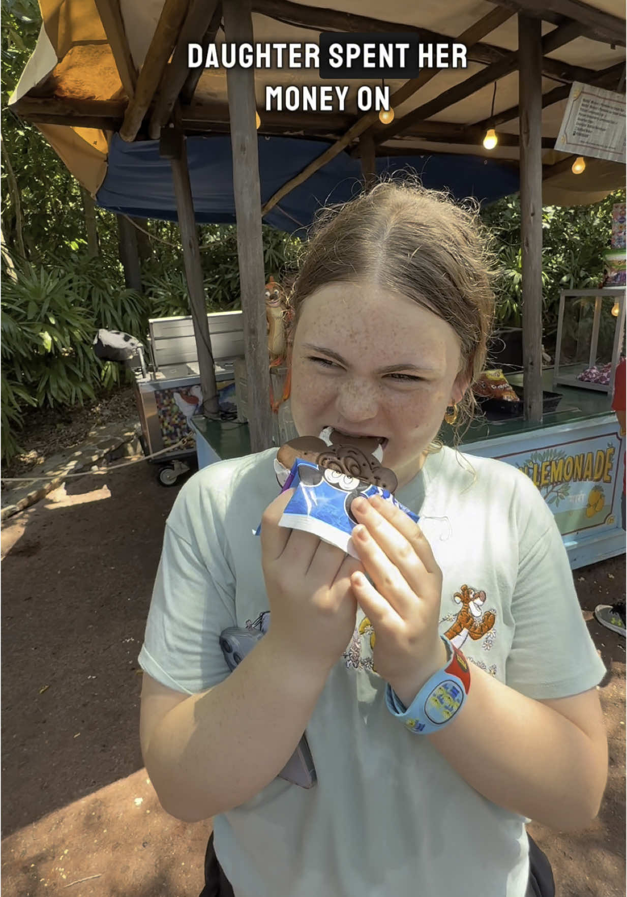 We ate breakfast at the hotel and I just paid for dinner. To clarify this is money I gave them, they aren’t spending their own money. They just get to choose how to spend it. #disneyparks #teachingkidsfinances #budgeting 