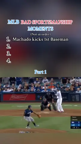 MLB Dirty Plays and bad sportsmanship. #mlbedits #fyp #baseball 